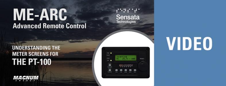 Video Thumbnail: Understand the ME-ARC Remote Meter Screens for the PT-100 Charge Controller